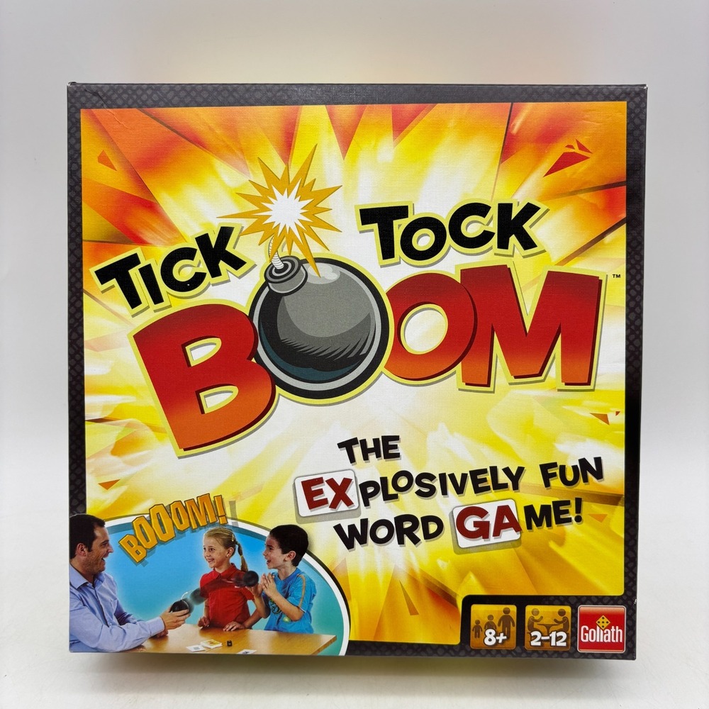 Tick Tock Boom WORKS COMPLETE Goliath 2018 Fast Thinking Word Game